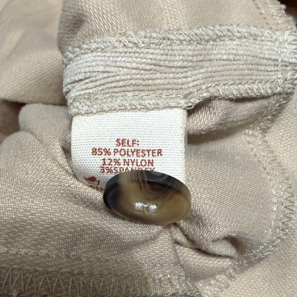 Hem & Thread Light Beige Button-Front Ruffle Skirt - Picture 8 of 9